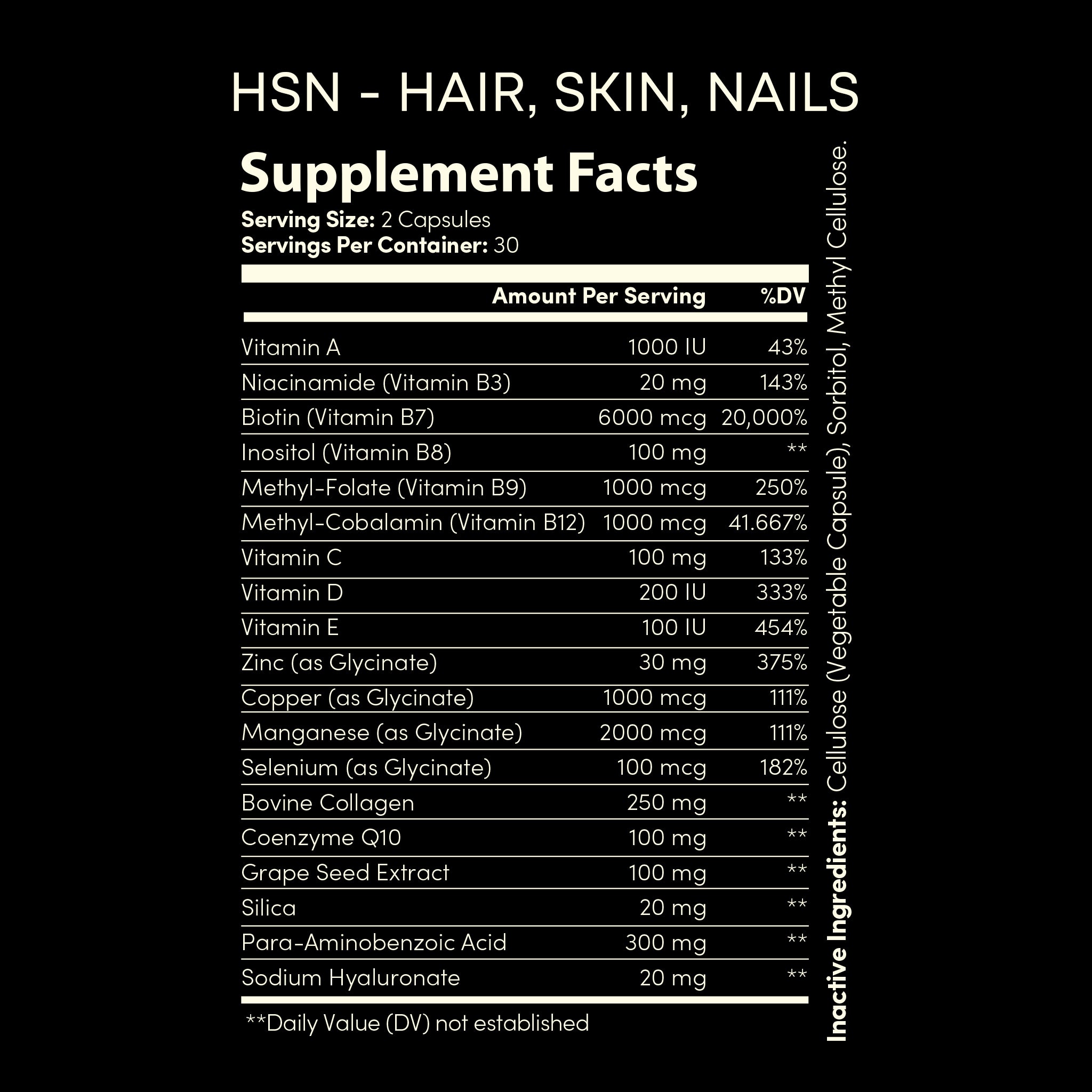 HSN (HAIR SKIN & NAILS)