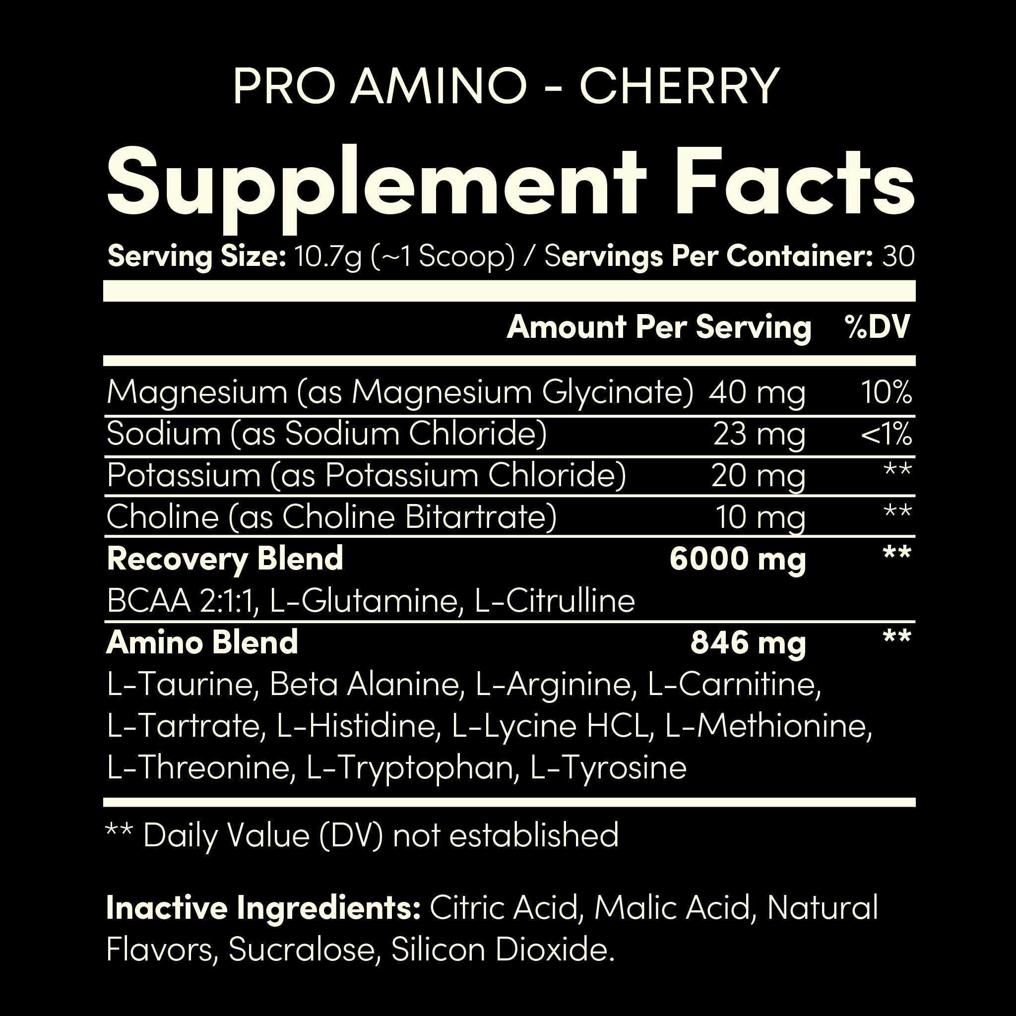 PRO AMINO BCAA