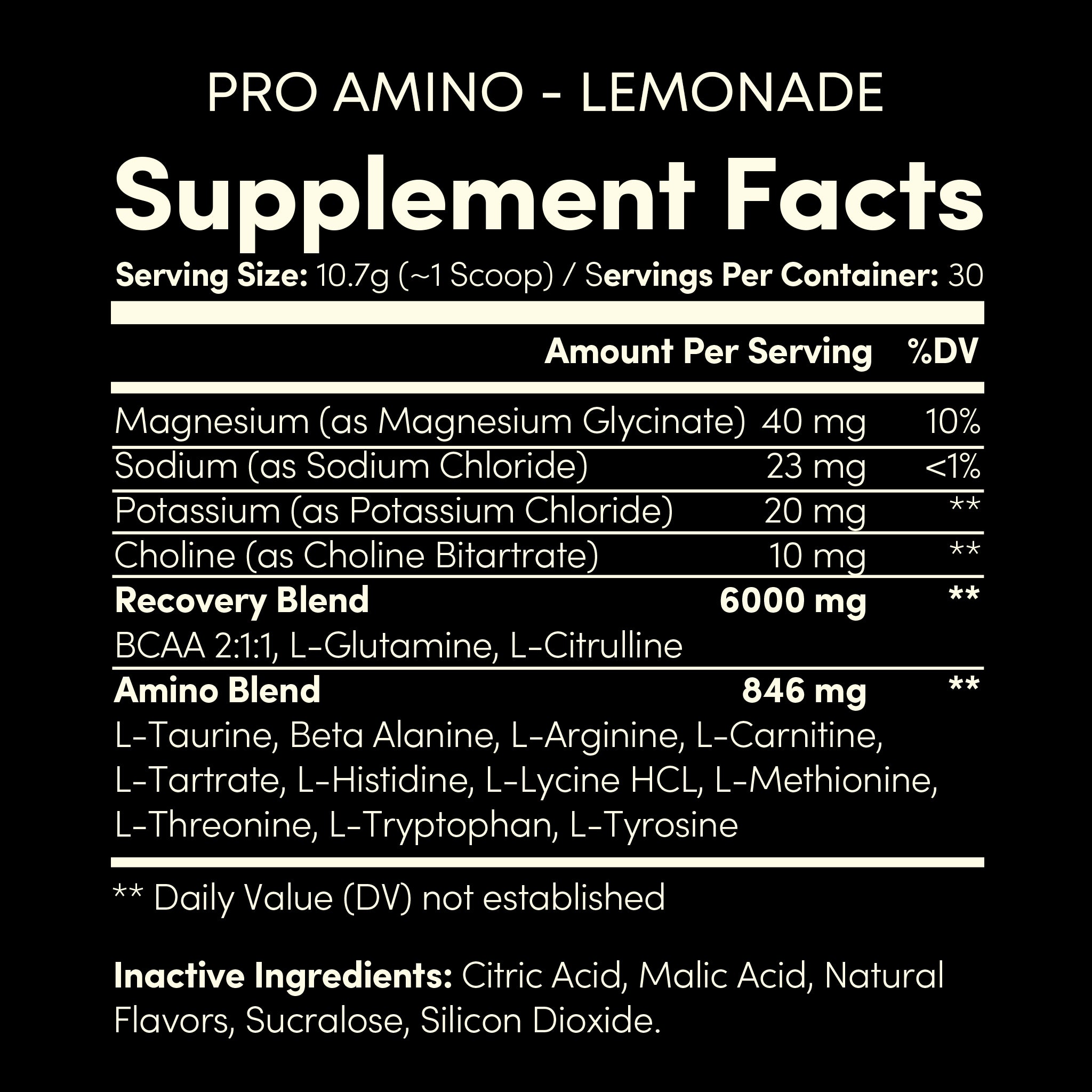 PRO AMINO BCAA
